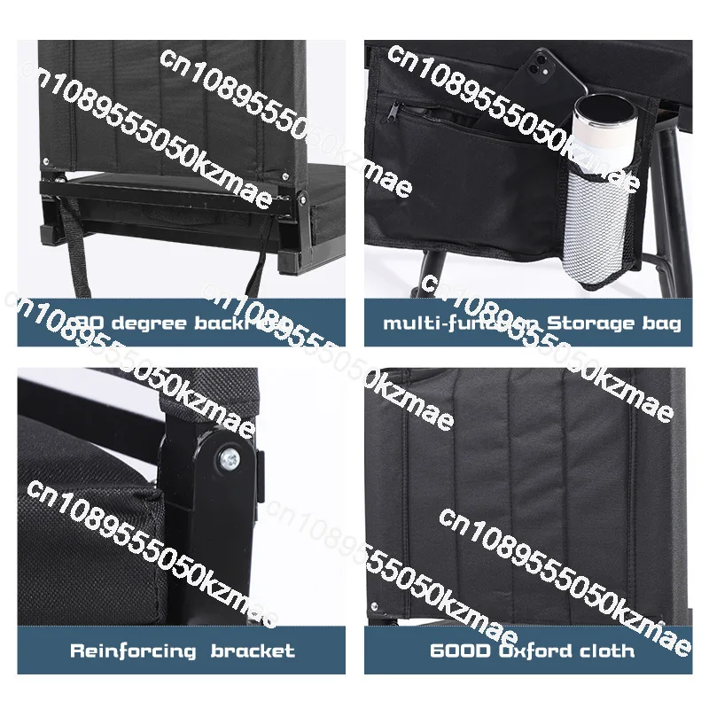 IN STOCK Outdoor Stadium Stand Portable Folding Camping Backrest Foldable Watching Chair