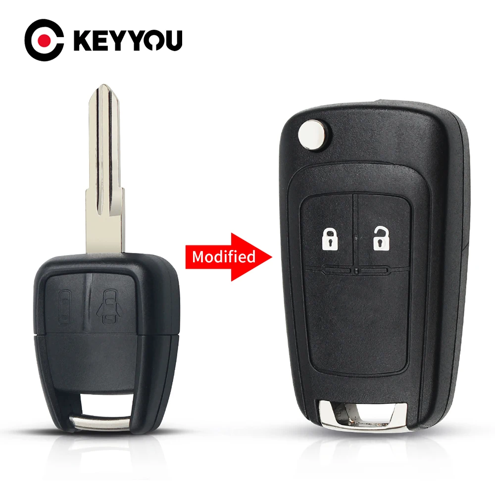 Remote Key Shell For Chevrolet Cruze Aveo 2/3 Buttons Modified Flip Folding Blank Case Fob Car-Styling Left / Right Blade KEYYOU key case