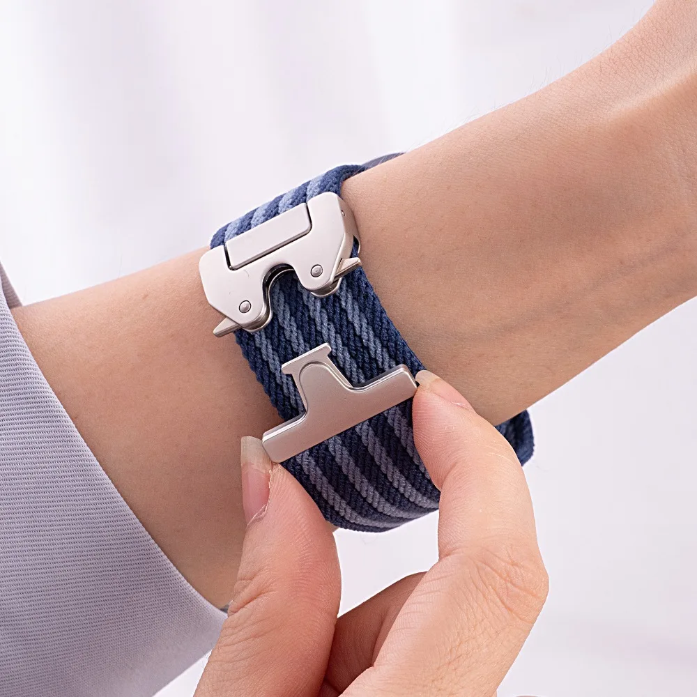 Nylon Braided Strap for Apple Watch - Versatile, Durable, and Stylish Bracelet