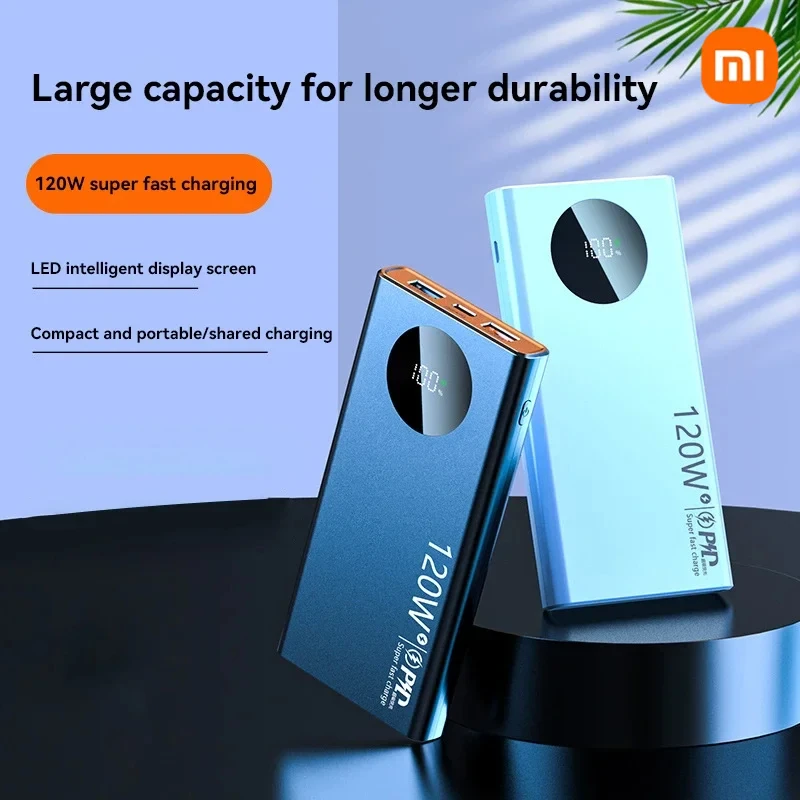 Power Bank 50000mAh 120W Fast Charging For iPhone Samsung Huawei