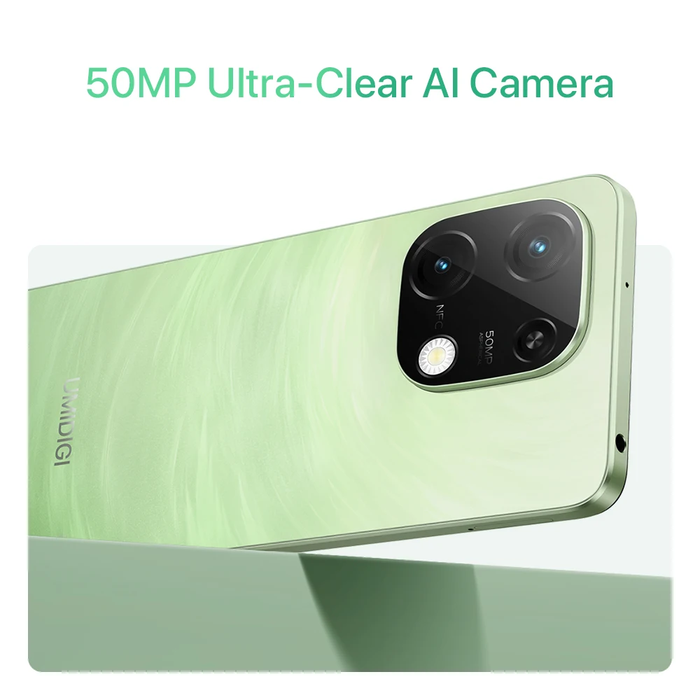 UMIDIGI G9C MTK Helio G36 Android 14 Smartphone 6+6GB 128GB 6.75” HD+ Display 50MP Camera NFC 5000mAh Dual SIM Card Cellphone 5