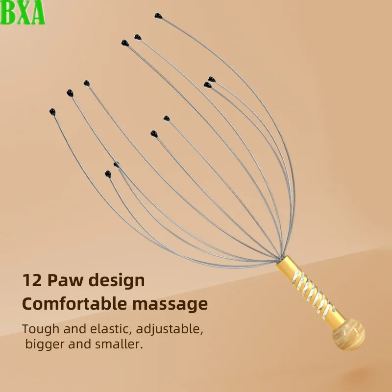 1/10pcs Head Massager Scratching Octopus Scalp Tool Non Soul Extractor Divine Tool Extraction Health and Wellness Head Therapy