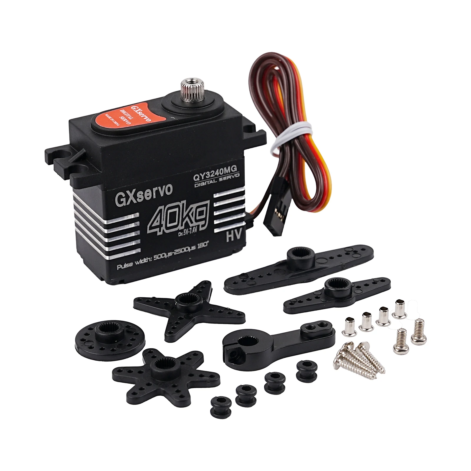 Servomoteur 40KG IP67 180/270° pour RC Crawler 1:8 1:10