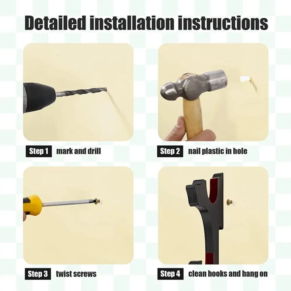 New Wooden Separate Wall Mounted Sword Rack Black Adjustable Sword Hook Adjustable Sword Rack Home