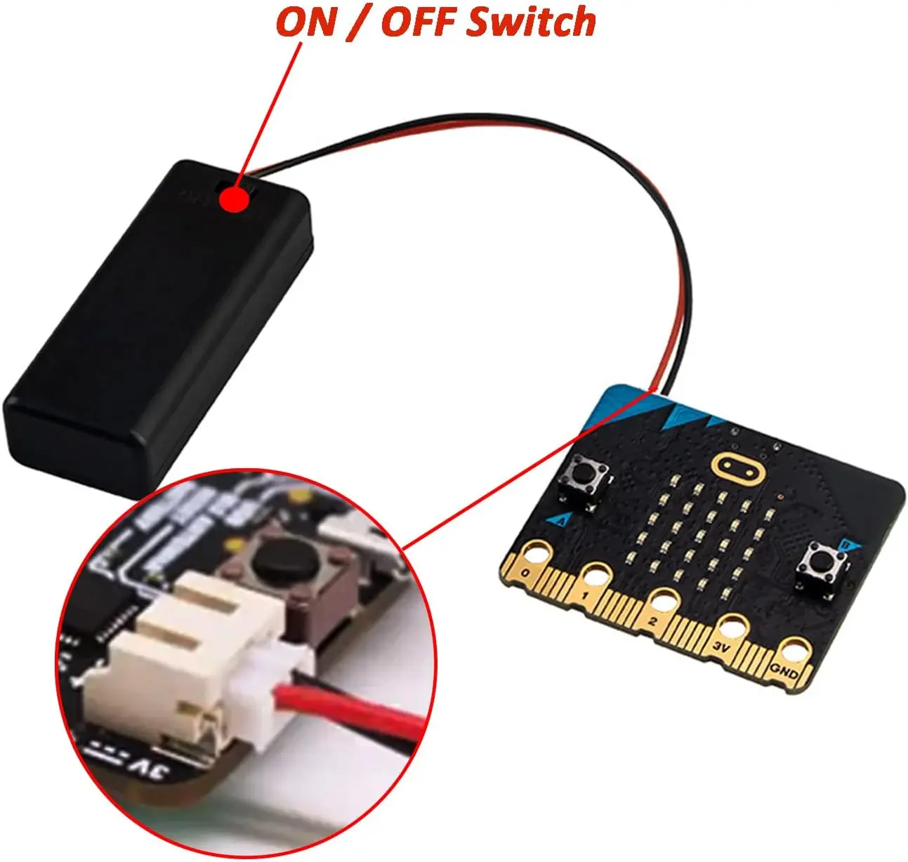 Scatola Portabatteria Con Interruttore ON-OFF 3V/6V AA/AAA Custodia Per Batteria Custodia Per Batteria Strumenti Per Batteria Per Micro Led Railway Layout Light - Foto 6