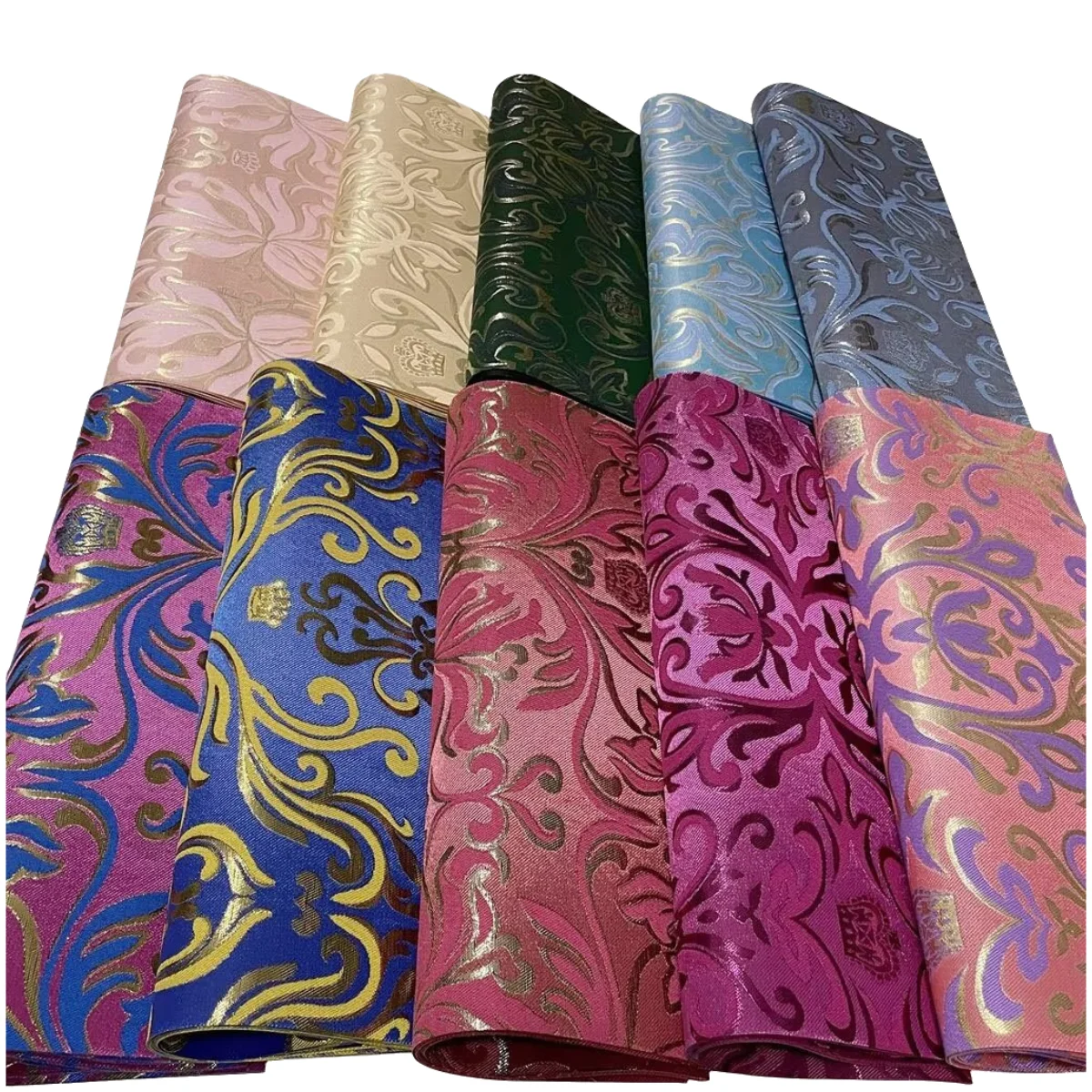 African Multi Color Sego HeadTie Shinning Wraps Turban Lastest Nigerian Hairtie Auto Gele And Ipele 2Pieces/Pack