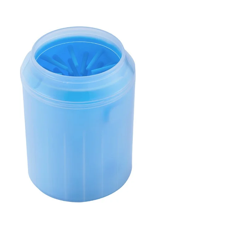 Tazza per pulire le zampe di cani Pettini in silicone morbido Lavatapiede portatile per animali domestici all'aperto Spazzola per pulire le zampe Lavare rapidamente il secchio per la pulizia dei piedi