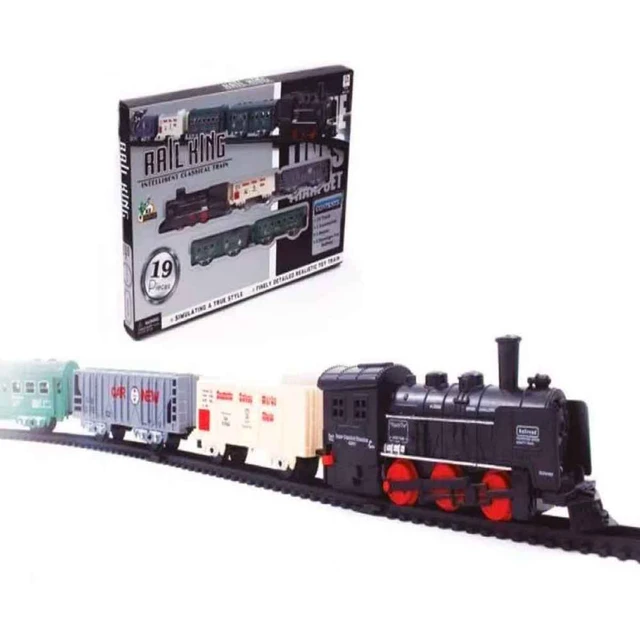 Trem de Brinquedo com Trilhos Elétrico Ferrorama Locomotiva com Luz e Som