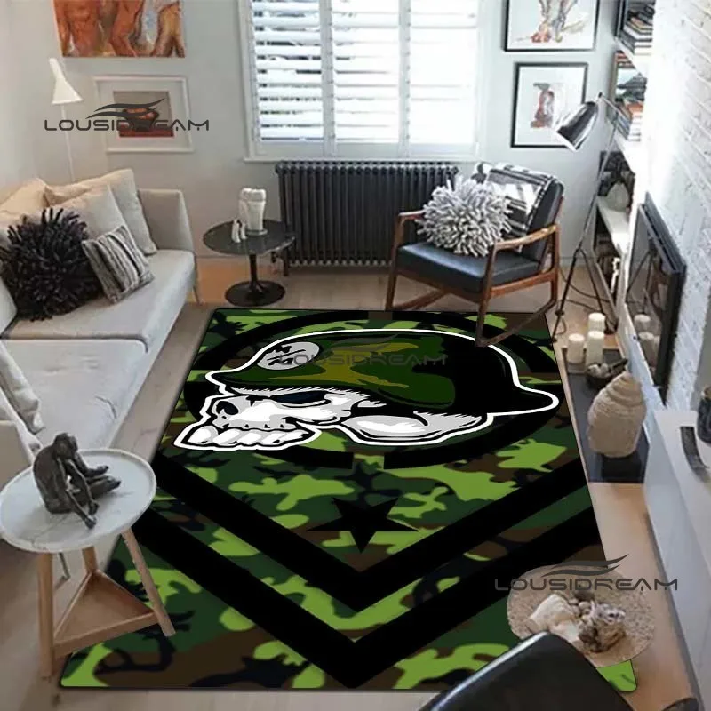 Metal Mulisha Carpets and Rug 3D Printing Metal Skull Carpet Floor Mat Living Room Bedroom Large Area Soft Carpet Kids Room Rug 4