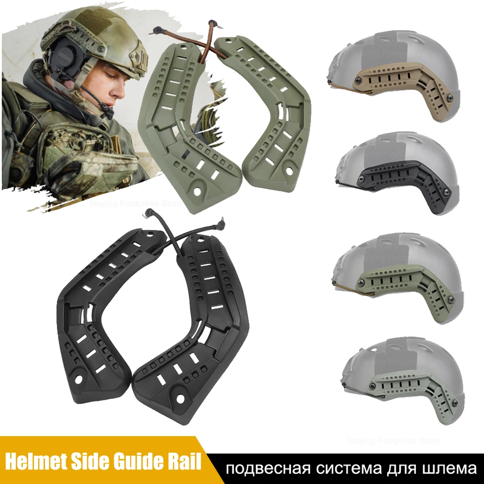 Ach Arc Airsoft Helmet Side Rail Set Nylon Rail Accessories For MICH ach-arc-airsoft-helmet-side-rail-set-nylon-rail-accessories-for-mich