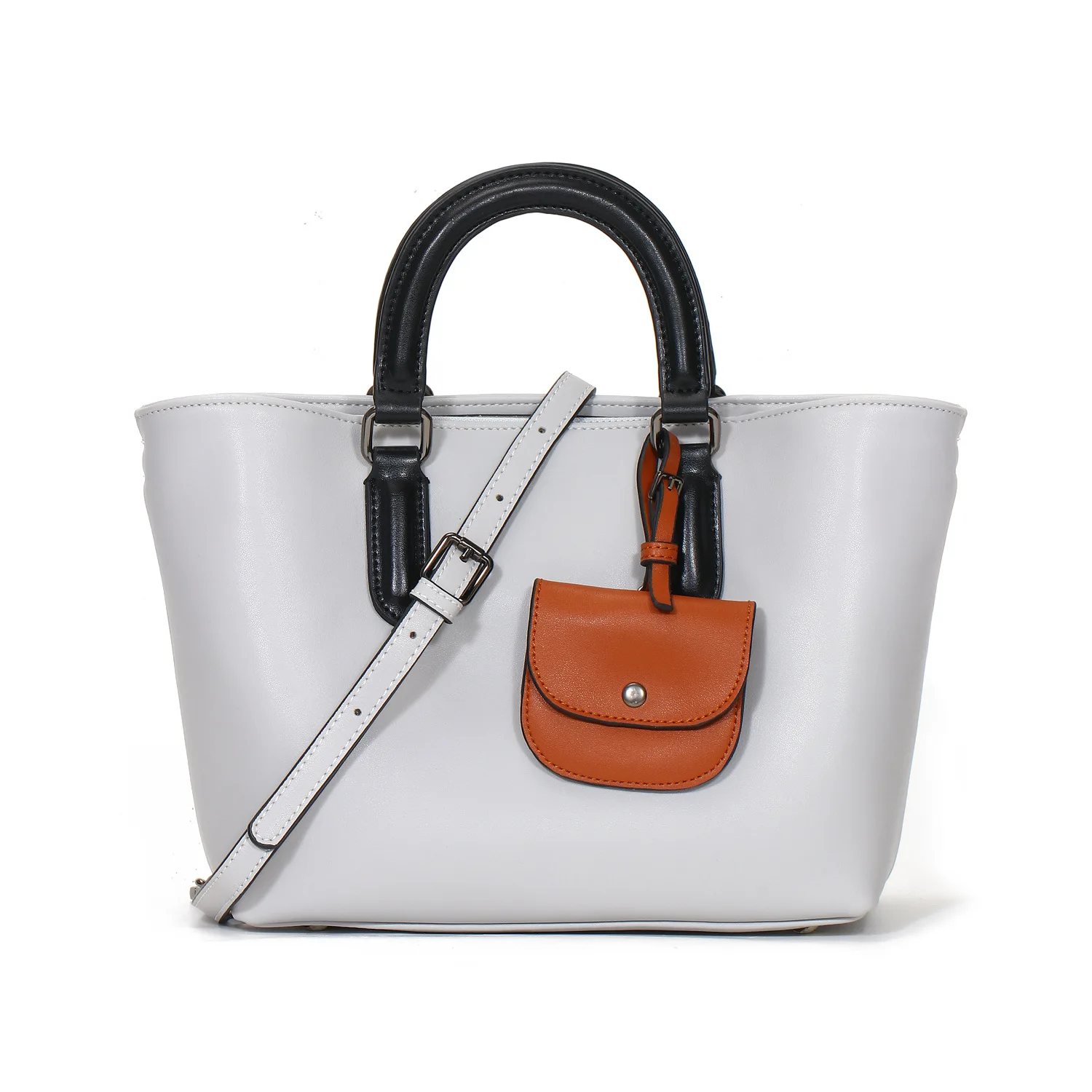 Fashion Ladies Handbag with Small Coin Pocket Large Tote Genuine Leather Leisure Designer Satchel Bags Nappa Texture Trend 2023