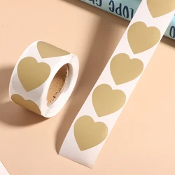 Heart Scratch Off Stickers - 300Pcs/Roll, DIY Craft and Game Labels, Self - Adhesive Stationery Stickers (A3)