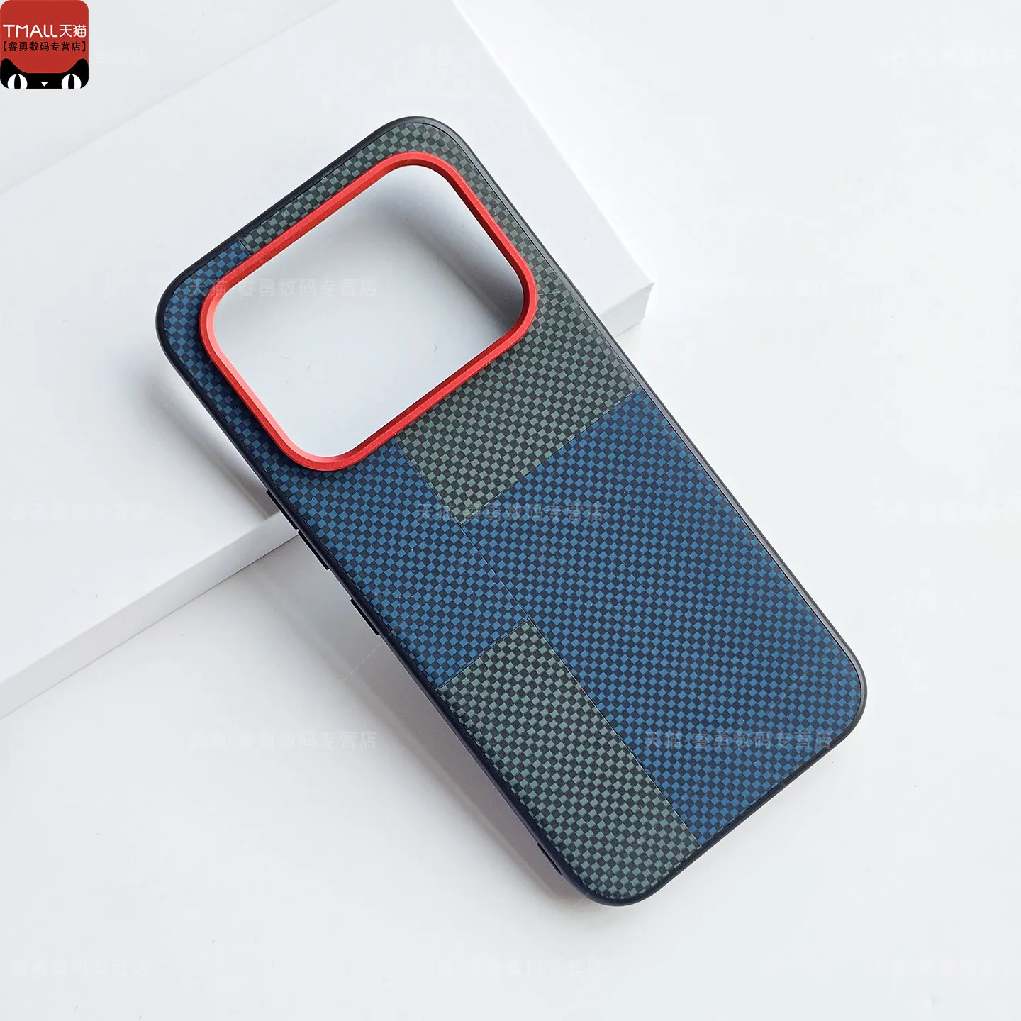 Stylish Geometric Texture Leather Silicone Case - Fingerprint-Resistant Shell