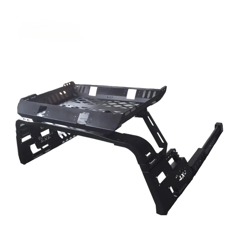 라만드 4X4 스포츠 픽업 롤바 (루프랙 포함) 레인저 F150 타코마 힐룩스 툰드라용 블랙 스틸 카톤 박스 (폼 포함)