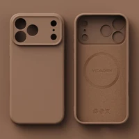 Original Liquid Silicone Magnetic Phone Case For iPhone 17 16 15 14 13 12 Pro Max Plus 17 Air For Magsafe Wireless Charge Cover - Image 2