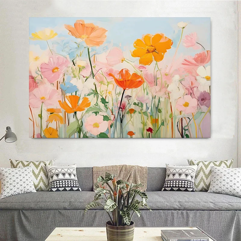 Spring Academy Floral & Fauna Retro Canvas Art Prints - Vibrant Home Decor Collection