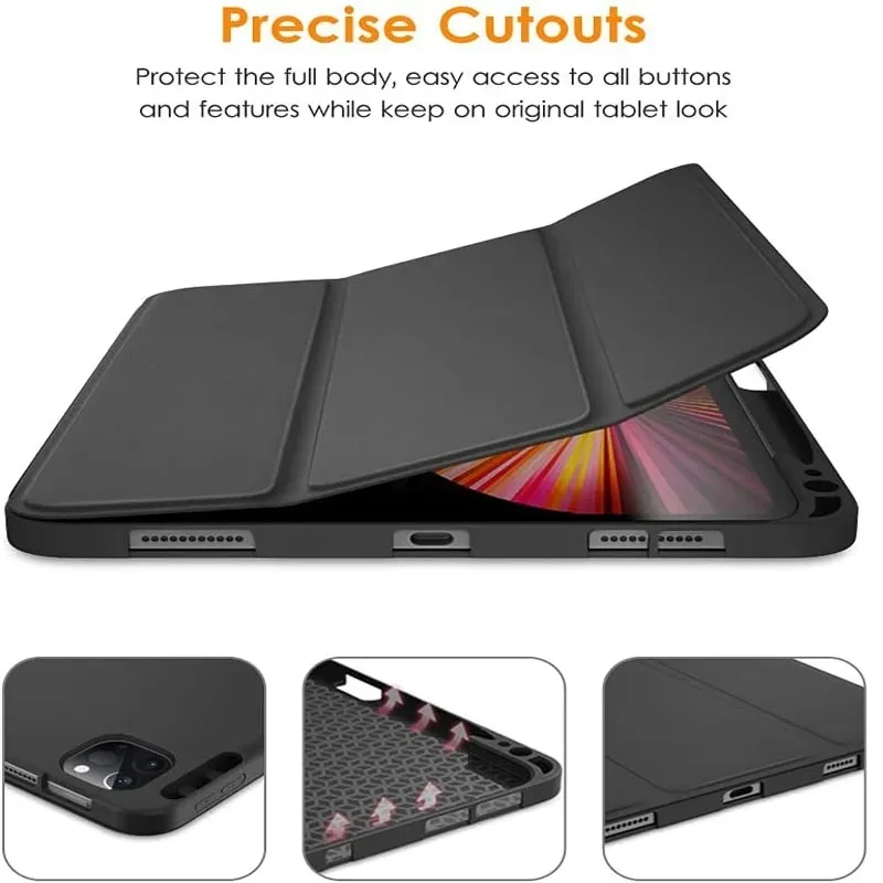 Versatile Flip Stand PU Leather Protective Tablet Cover