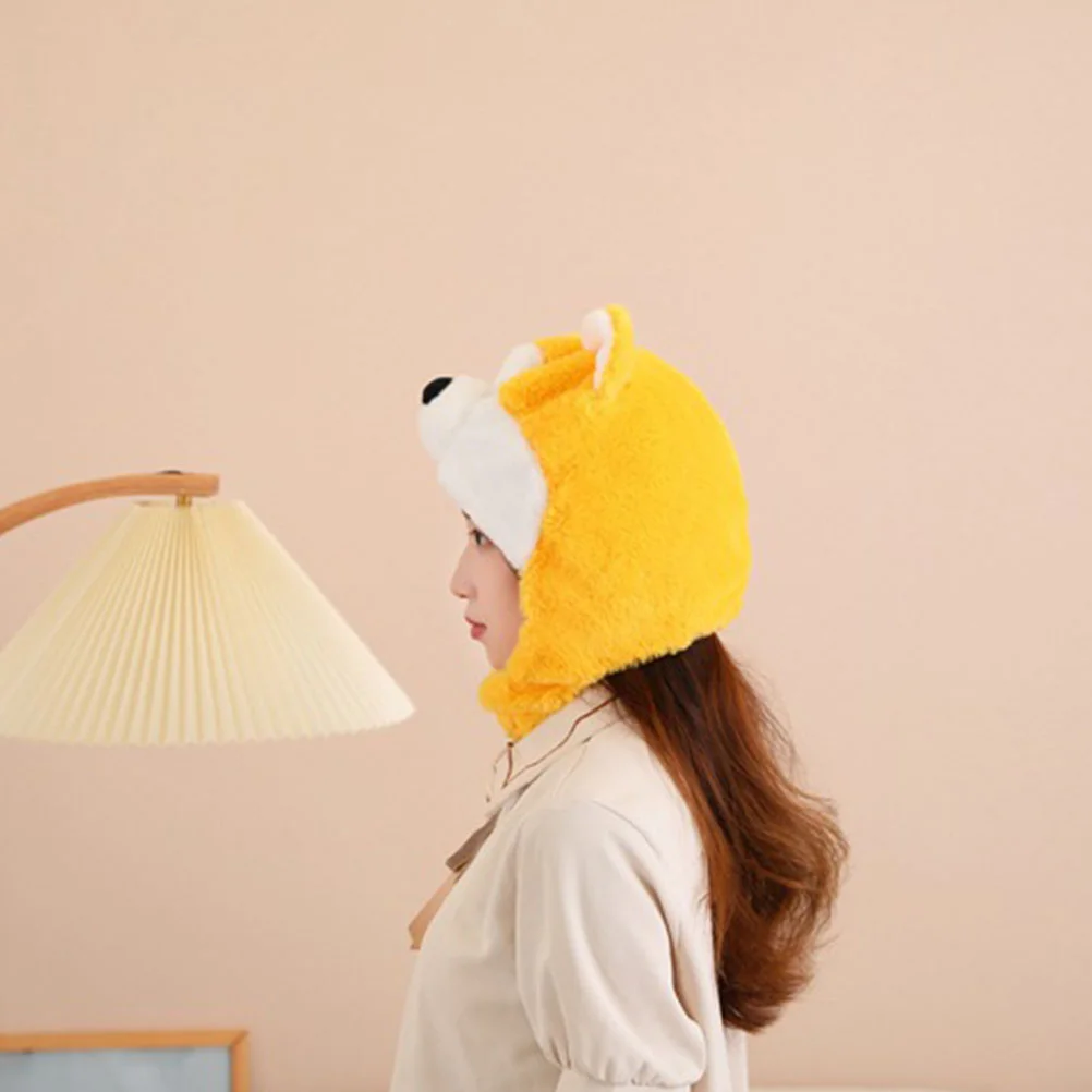 

Hats Akita Dog Head Headgear Performance Props Shape Headwear Animal Costume Adult Plush