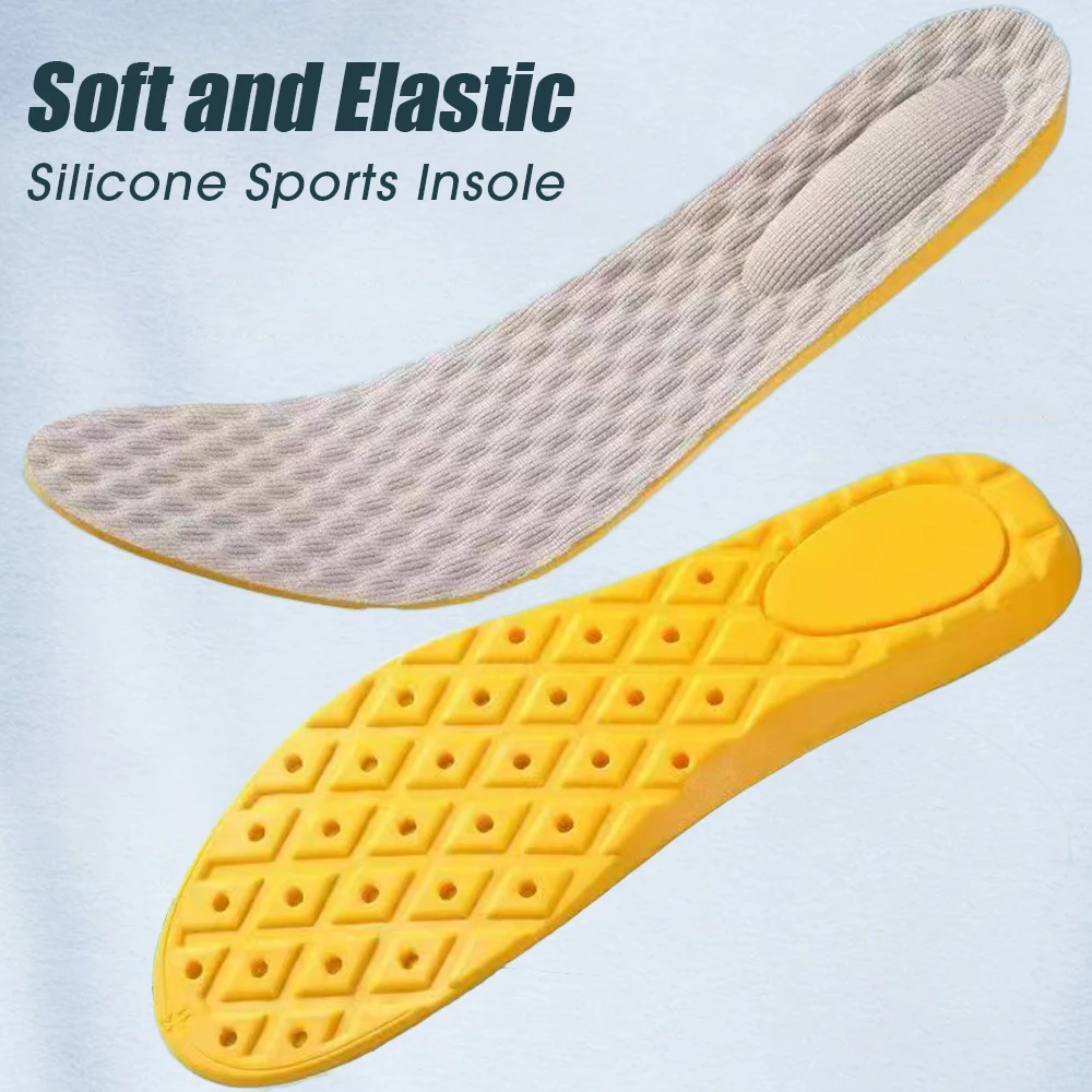 4Pcs Weiche Latex Memory Foam Einlegesohlen Frauen Männer Sport Laufen Fuß Unterstützung Schuh Pad Atmungsaktive Orthopädische Fußpflege Einsatz_voghion.com