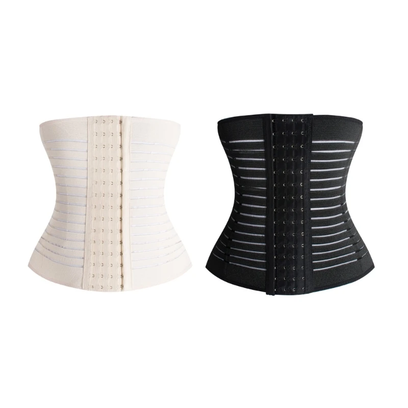 

Female Waist Trainer Corset Waist Cincher Corset Sheath Fitness Back Support with Adjustable 4-Row Hook for Body Dropship