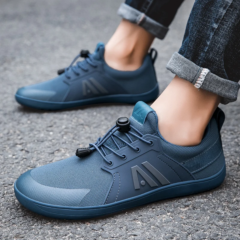 Flat base men's and women's wide toe box men's minimalist barefoot shoes with a scattered sole cross suitable for women's shoes 2