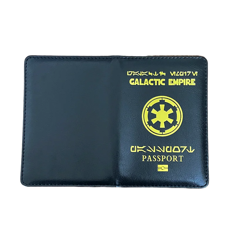 Black Passport Cover of Pu Leather Covers for Passports Men Women