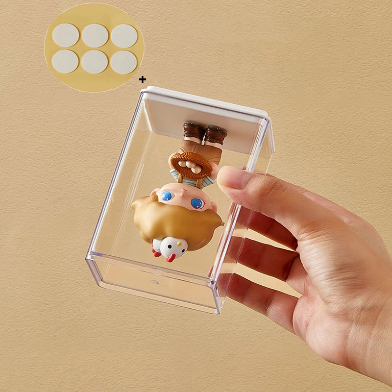 For Pop Mart Box Storage Display Stand Acrylic Figure Display Box Dustproof Model Collection Cabinet Building Block Model Clear 5