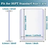35PT Top Loader Clear Protective Trading Card Topload Holder Hard Plastic Card Sleeves Holder for Baseball Card Sports Cards 2