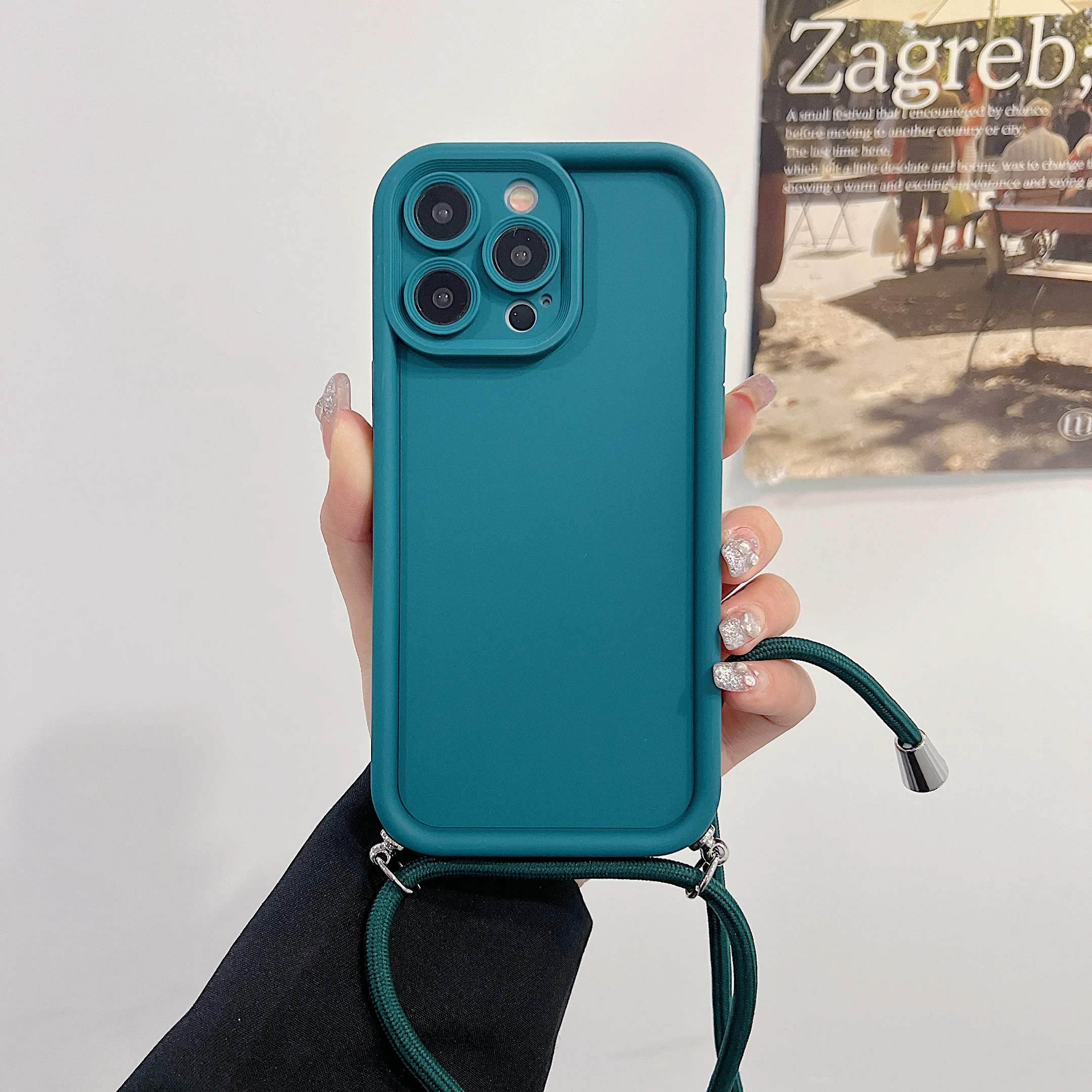 Belzsxy Case For Xiaomi Redmi Note 14 5G With Rope, Transparent Silicone Case Hang Necklace Neck Strap Chain Lanyard For Xiaomi Redmi Note 14 5G - View #11