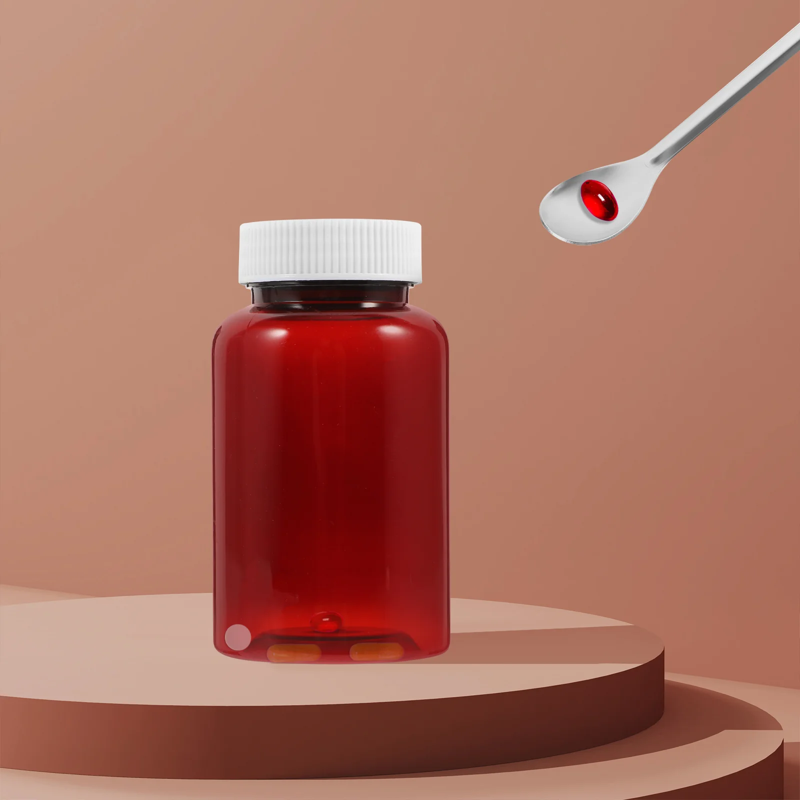 

6 шт., пластиковые бутылочки для таблеток с большим горлышком