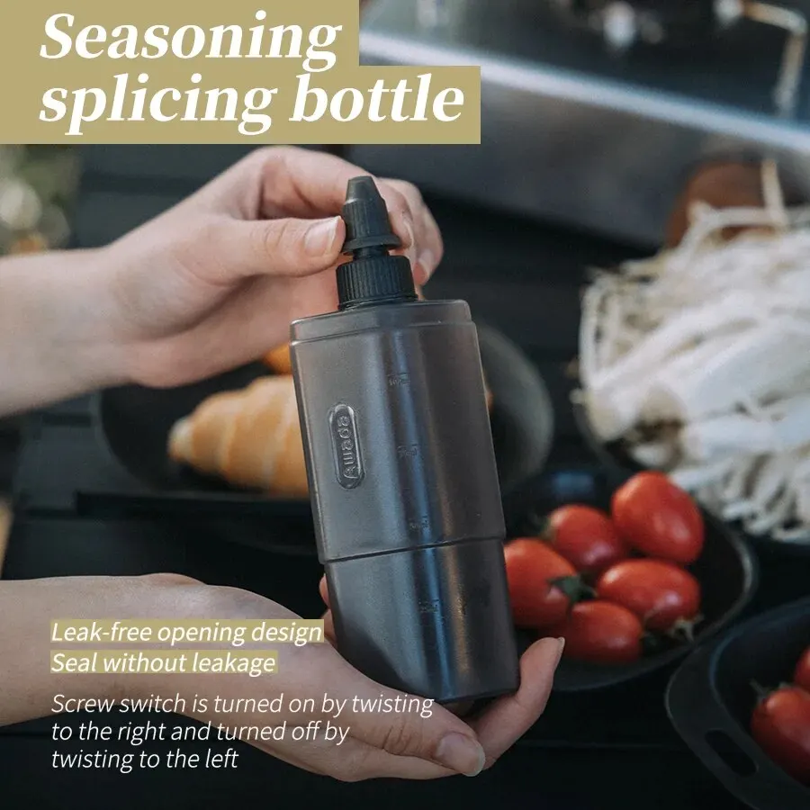 Outdoor Camping Seasoning Dispenser Bottle Barbecue Picnic Seasoning Can Seal Portable Storage Kitchen Utensils