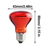 25W 40W 50W 60W 75W 100W E27 Poultry Heating Bulb Infrared Insulation Heating For Reptiles Plants Amphibians Pets Livestock Lamp 6