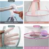 Mesh Drying Basket 360 Degree Rotatable Drying Bag Hanging Dryer for Underwear Socks Makeup Brush Mini Net Pocket Storage Basket 6