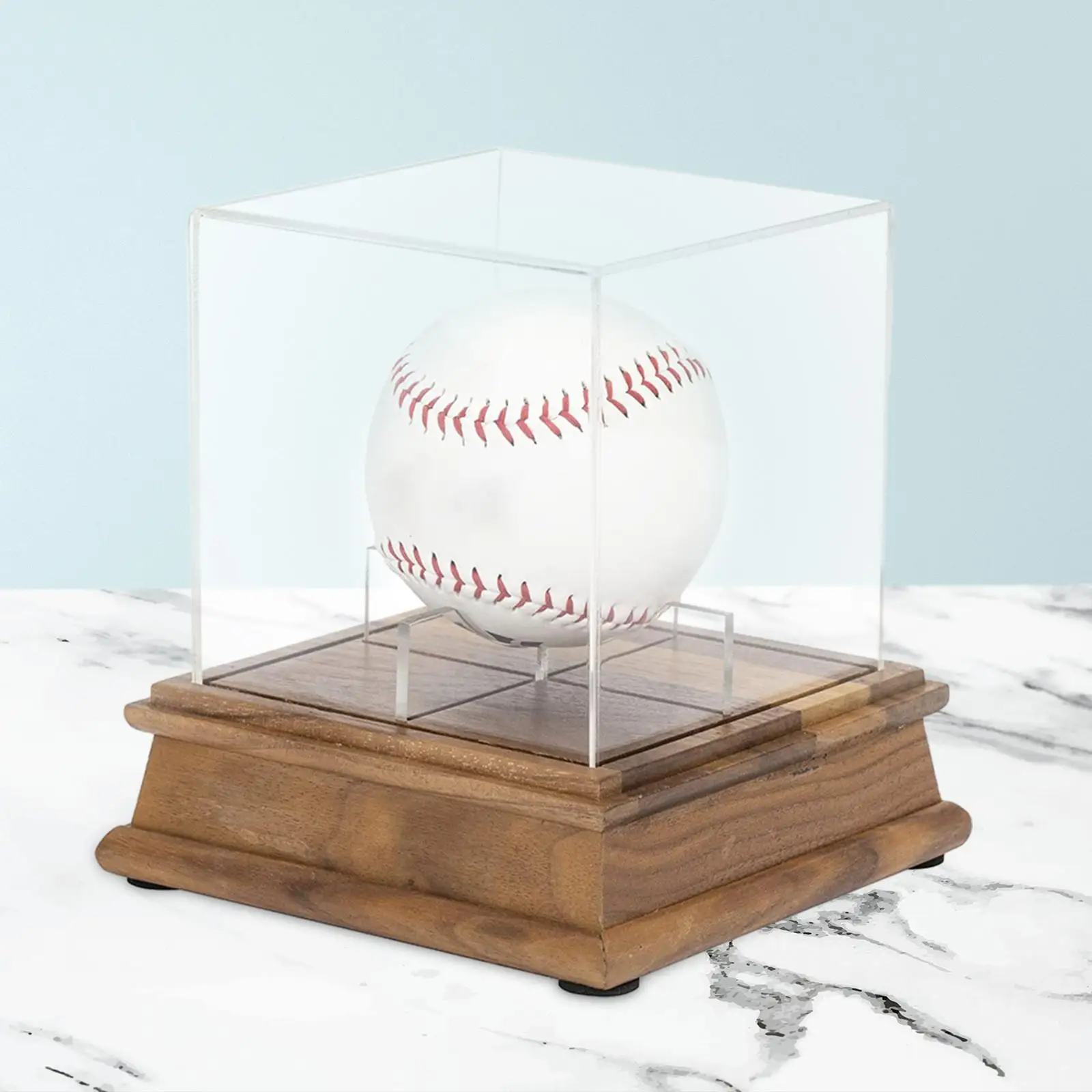 

Baseball Display Case Square for Autographed Balls Memorabilia Display Box