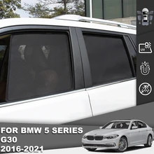 

For BMW 5 Series G30 Magnet Car Sunshade Front Windshield Mesh Curtain Rear Window Sun Shade G 30 2016 2017 2018 2019 2020 2021