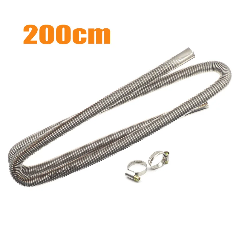 Stainless Steel Exhaust Pipe for Air Diesel Heaters - Multiple Length Options