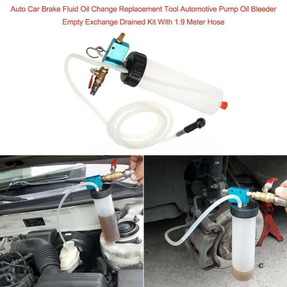 Brake Bleeder Kit Auto Car Brake Fluid Oil Change Tool Hydraulic Clutch Oil Pump Bleeder Empty Exchange Drained For Car Motorcycle