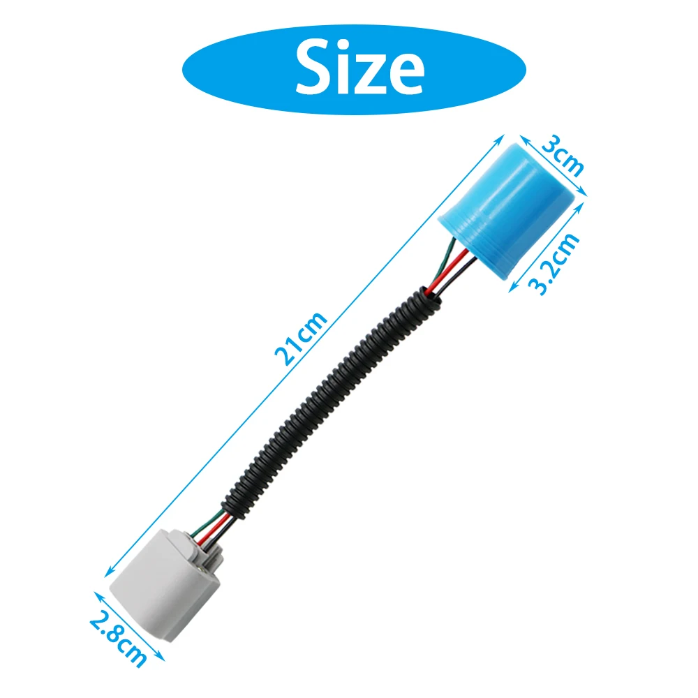 Socket Connector Plug Adapter 1pcs 9005/9006 9007 H4 H11 H13 Male to Female Conversion Wiring Harness For Headlight Fog Lights