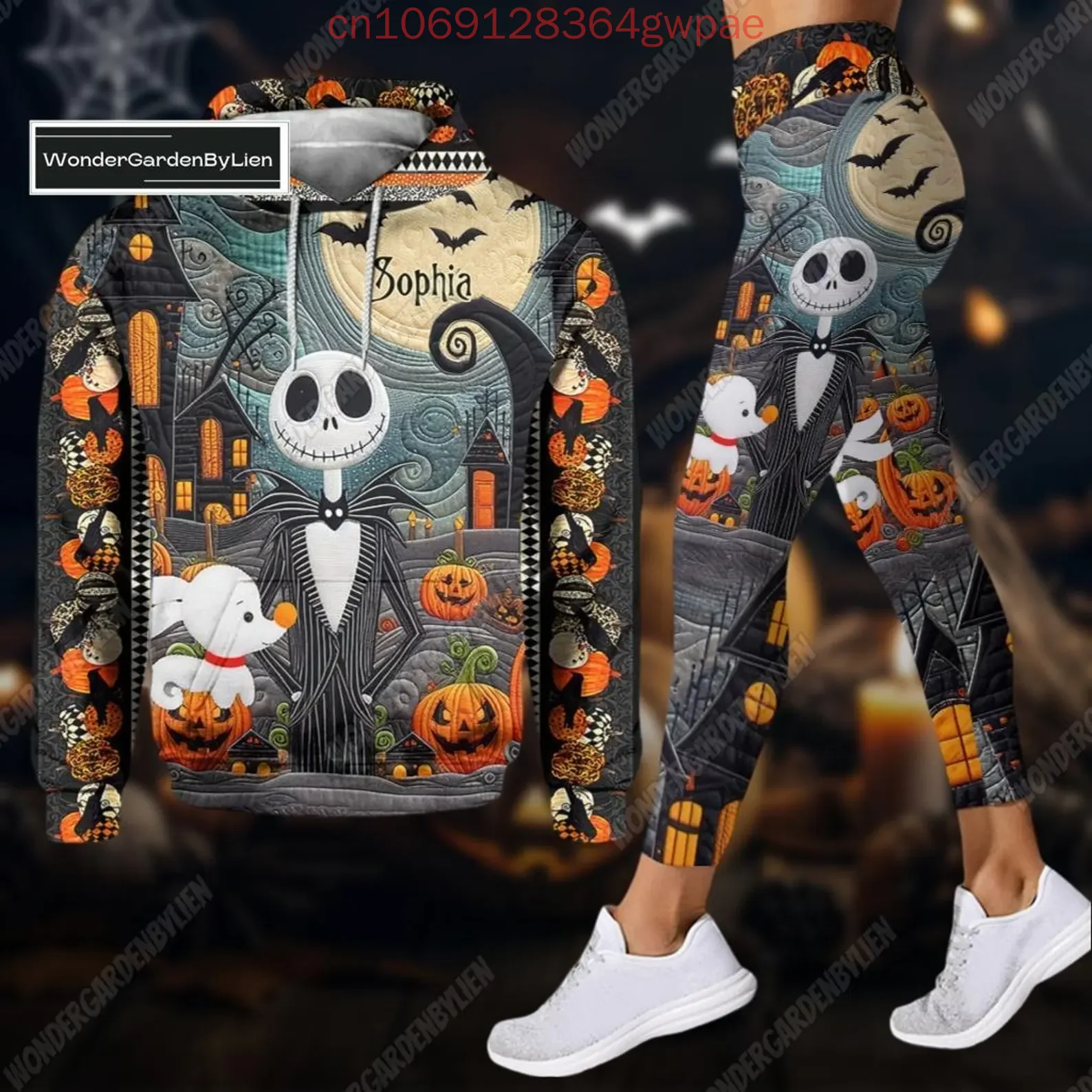 Bas De Survêtement Femme L’Étrange Noël De Monsieur Jack – Gris Confortable, Coton/polyester – Licence Officielle