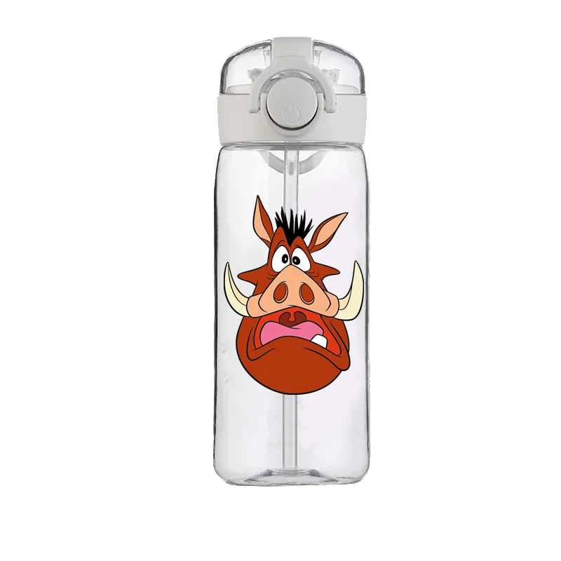 400ML Disney Water Cup Large Capacity Food Grade Plastic Heat Resistant Kettle Cartoon The Lion King Simba Boy Student Cup Gift 4