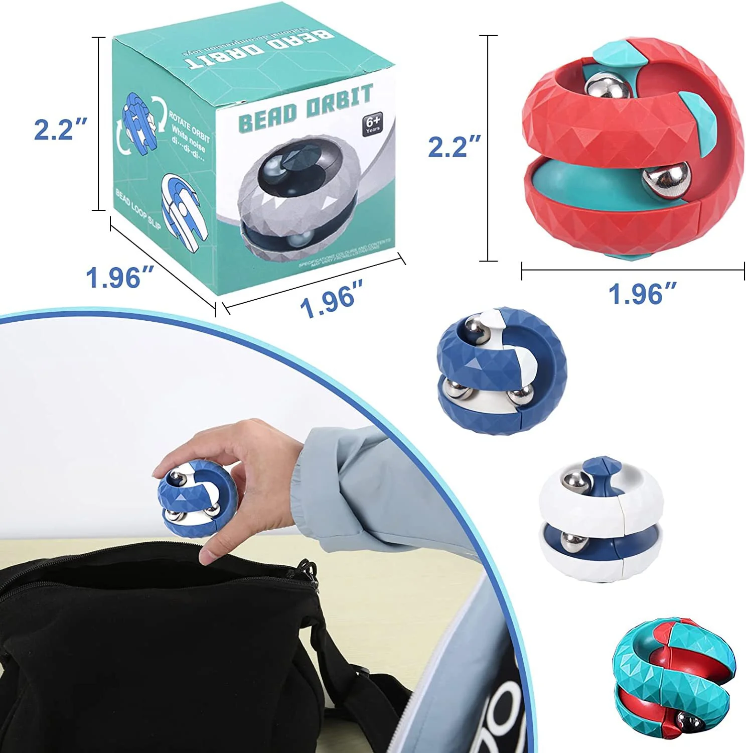 Adults Decompression Toy Children Autism Orbit Ball Cube Anti Hand Spinner Fidget Spinner Sensory Toys Gifts Kid fidget toy sensory fidget toy anti stress toy finger sensory toy fingertip gyroscope toy