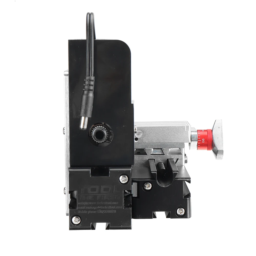 Z20002M Mini Wood Lathe 12V DC 2A 24W Multi-purpose 2000rpm Metal Rotating Lathe Machine EU Plug Woodworking Tool
