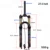 bolany Mountain Bike Fork 29 inch bike suspension MTB Air Suspension fork shock absorbing fork MTB fork Downhill suspension fork 7