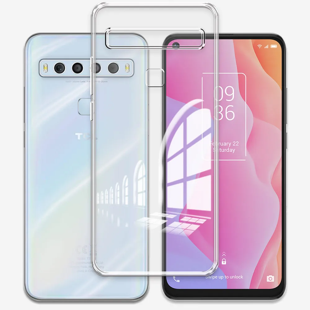 Для TCL 10 Lite чехол Прозрачный мягкий силиконовый чехол для TCL 10L прозрачный противоударный чехол для TCL10Lite TCL10L Funda