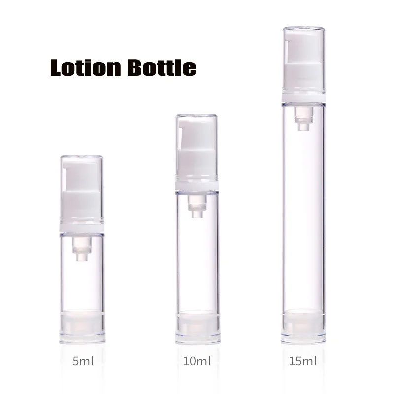 Vacuum Lotion Spray Bottle Essence Cosmetic Dispensing Bottles Perfume Empty Sub-Bottling 5/10/20/30/50Pcs 5ml 10ml 15ml Travel