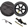 Complete Spare Wheel and Tire Kit for Model Y - Includes 18x4 Black Rim, 155/85R18 Spare Tire (28.5" Diameter) 1