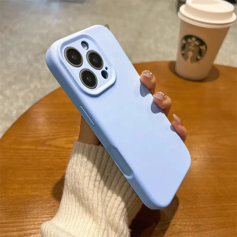 Sensitive Camera Control Button Liquid Silicone Shockproof Phone Case - Soft, Slim Back Cover