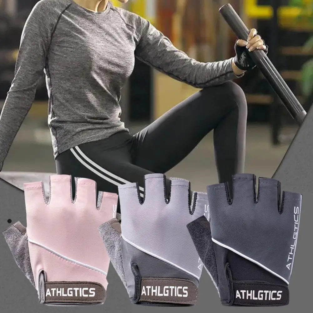 Fitness Half Fingerless Gloves for Men Women Weight Lifting Training Cycling Anti Slip Elastic Gloves Sports Accessories men women gym gloves fitness weight lifting half finger gloves non slip extended wrist support weightlifting sports gloves