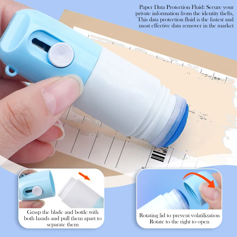 Thermal Paper Correction Fluid Address Blocker Eraser