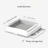 2025 Semi-automatic Litter Box Cleaning Oversized Deodorant Pooper Spatter-proof Semi-enclosed Cat Toilet 5